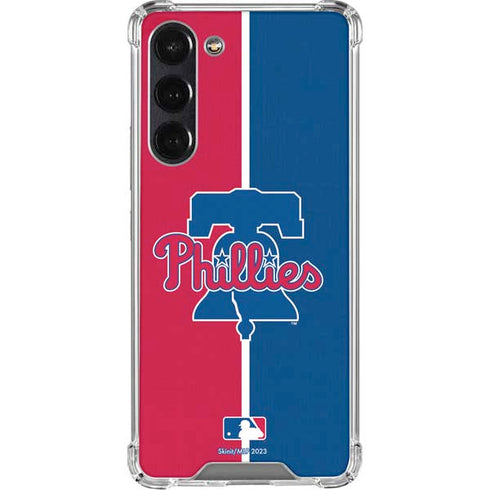 MLB Philadelphia Phillies Split Galaxy S24 FE Clear Case