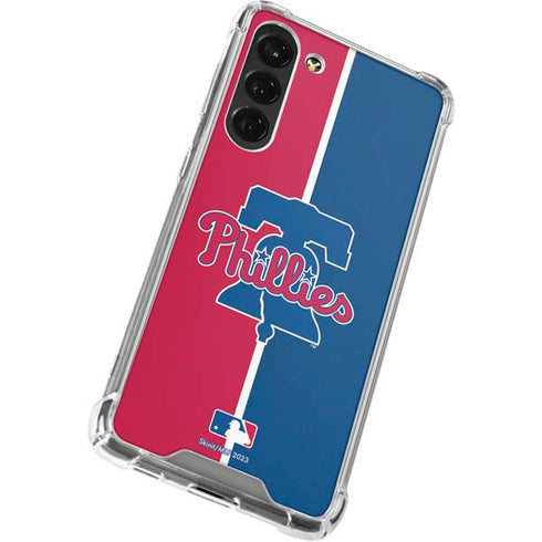 MLB Philadelphia Phillies Split Galaxy S24 FE Clear Case