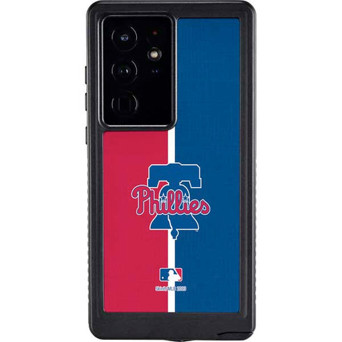 MLB Philadelphia Phillies Split Galaxy S24 Ultra Waterproof Case