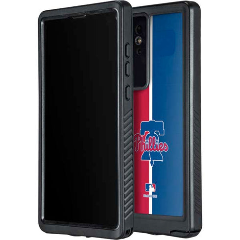 MLB Philadelphia Phillies Split Galaxy S24 Ultra Waterproof Case