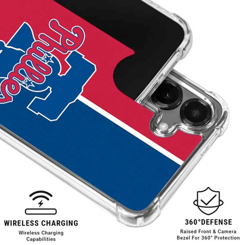 MLB Philadelphia Phillies Split Galaxy S26 Clear Case