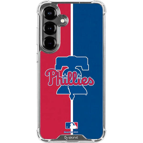 MLB Philadelphia Phillies Split Galaxy S26 Plus Clear Case