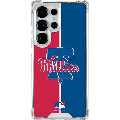 MLB Philadelphia Phillies Split Galaxy S26 Ultra Clear Case