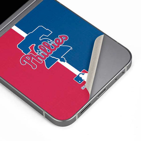 MLB Philadelphia Phillies Split Galaxy Z Flip6 Skin