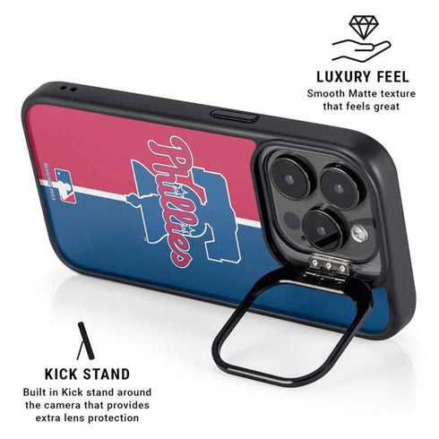 MLB Philadelphia Phillies Split iPhone 13 Pro Kickstand Case