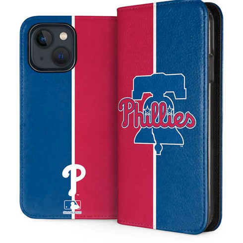 MLB Philadelphia Phillies Split iPhone 15 Plus Folio Case