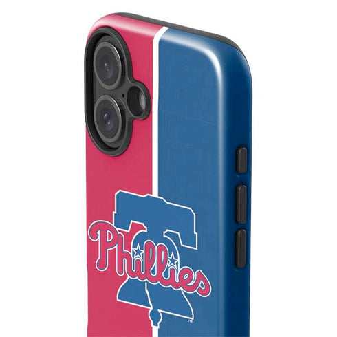 MLB Philadelphia Phillies Split iPhone 16 Plus Impact Case