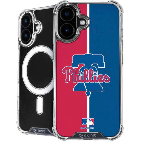MLB Philadelphia Phillies Split iPhone 16 Plus MagSafe Case