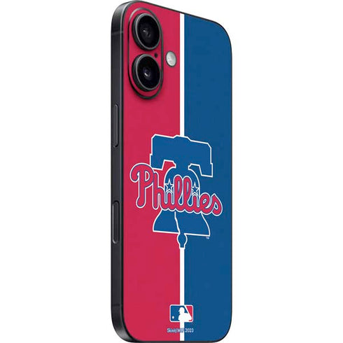MLB Philadelphia Phillies Split iPhone 16 Plus Skin