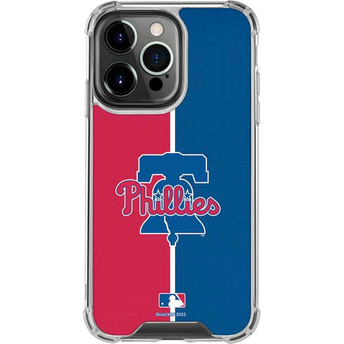 MLB Philadelphia Phillies Split iPhone 16 Pro Clear Case