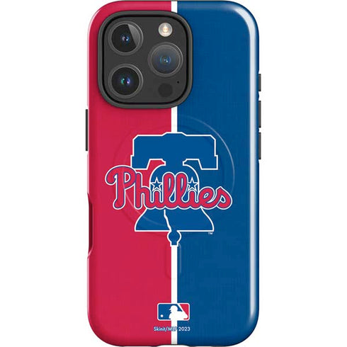 MLB Philadelphia Phillies Split iPhone 16 Pro Magsafe Impact Case