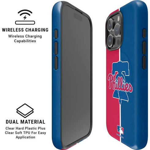 MLB Philadelphia Phillies Split iPhone 16 Pro Magsafe Impact Case