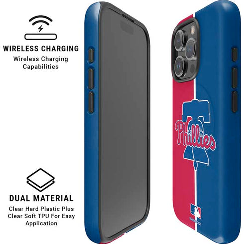 MLB Philadelphia Phillies Split iPhone 16 Pro Max Magsafe Impact Case