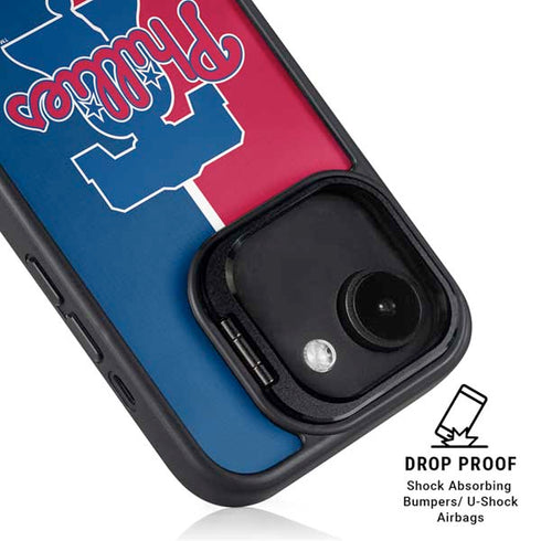 MLB Philadelphia Phillies Split iPhone 16e Kickstand Case