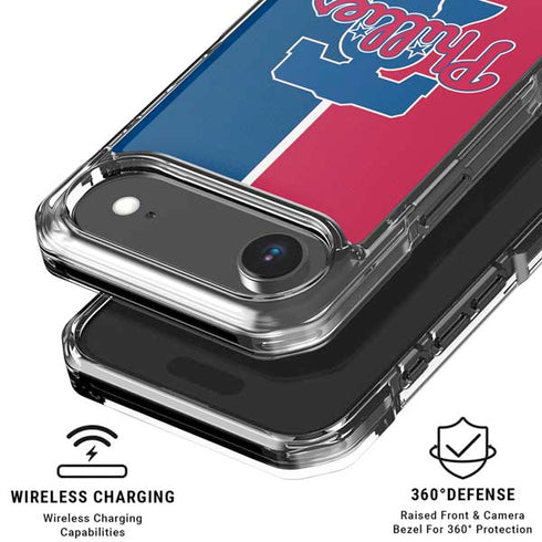 MLB Philadelphia Phillies Split iPhone 17 Air Clear Case