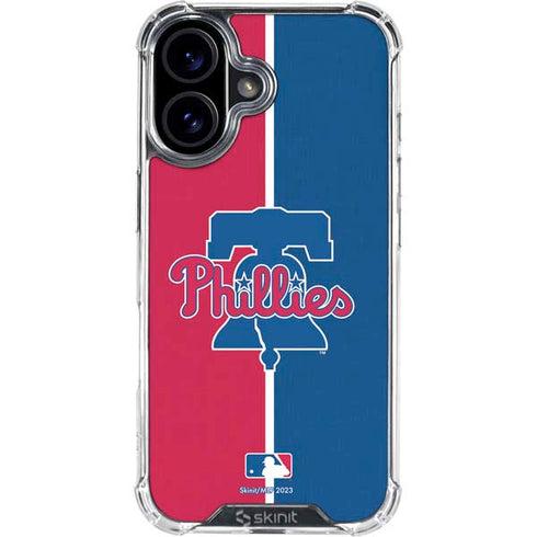 MLB Philadelphia Phillies Split iPhone 17 Clear Case