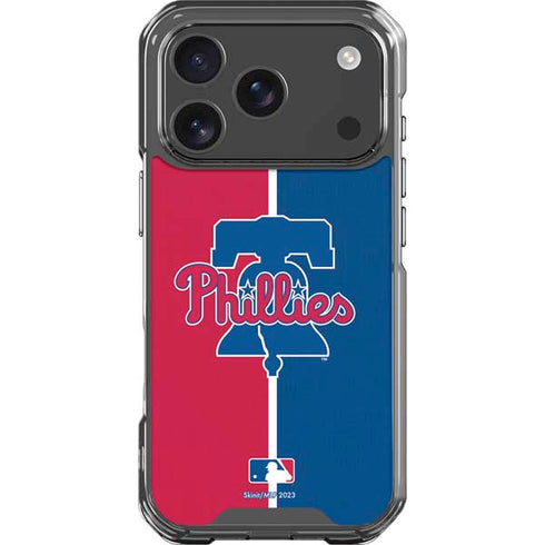 MLB Philadelphia Phillies Split iPhone 17 Pro Clear Case