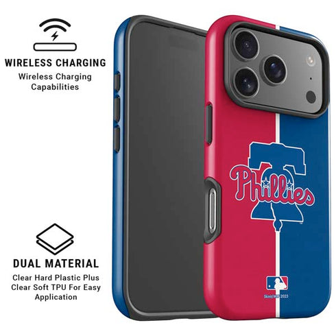 MLB Philadelphia Phillies Split iPhone 17 Pro Magsafe Impact Case
