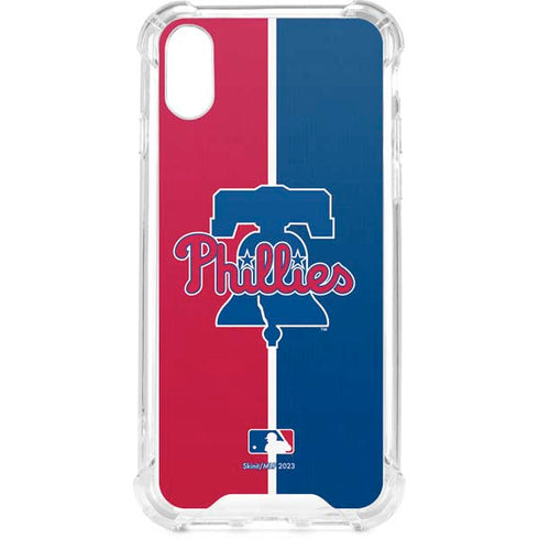 MLB Philadelphia Phillies Split iPhone XS Clear Case