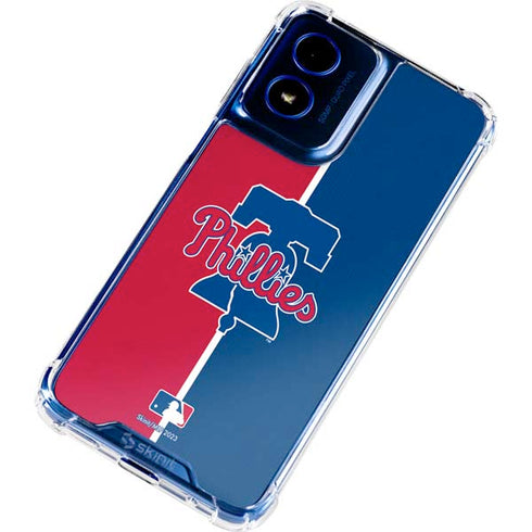MLB Philadelphia Phillies Split Moto G 5G (2024) Clear Case