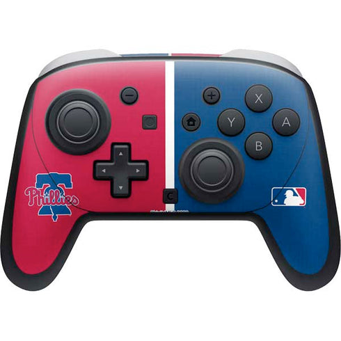 MLB Philadelphia Phillies Split Nintendo Switch 2 (2025) Pro Controller Skin