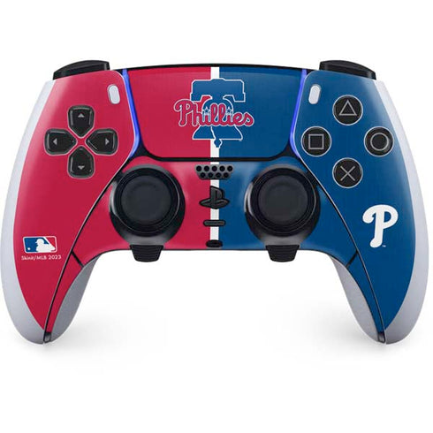 MLB Philadelphia Phillies Split PS5 DualSense Edge Pro Controller Skin