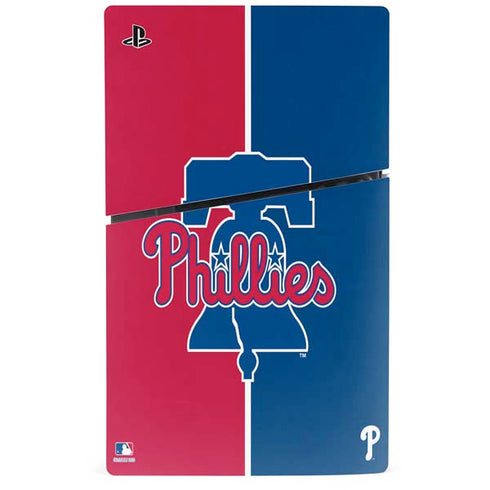 MLB Philadelphia Phillies Split PS5 Slim Digital Edition Console Skin