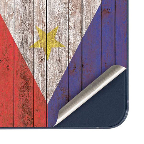 Philippines Flag Dark Wood Galaxy A35 5G Skin