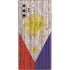 Philippines Flag Dark Wood Galaxy Note 10 Plus Skin