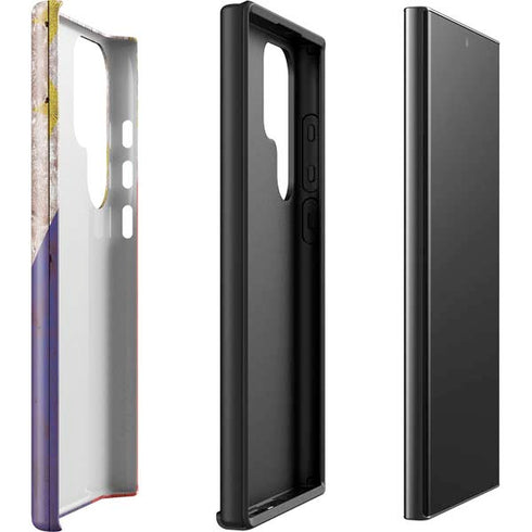 Philippines Flag Dark Wood Galaxy S23 Ultra Pro Case