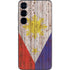 Philippines Flag Dark Wood Galaxy S25 Plus Skin