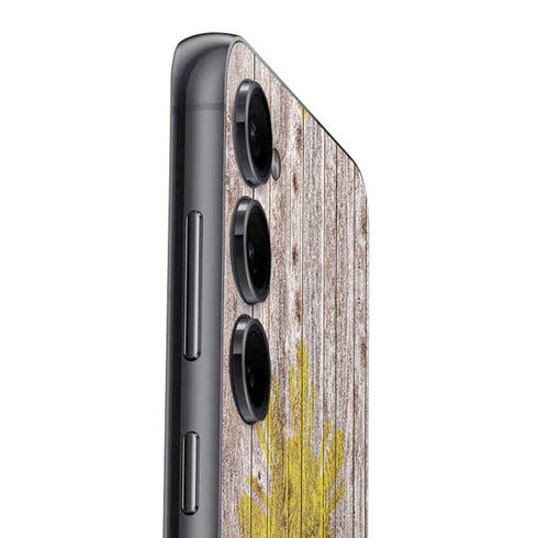 Philippines Flag Dark Wood Galaxy S25 Skin
