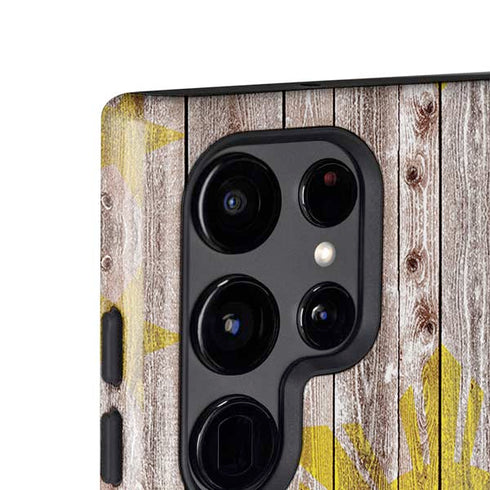 Philippines Flag Dark Wood Galaxy S25 Ultra Impact Case