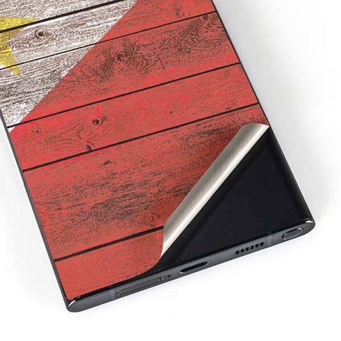 Philippines Flag Dark Wood Galaxy S25 Ultra Skin