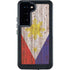 Philippines Flag Dark Wood Galaxy S24 Waterproof Case