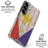 Philippines Flag Dark Wood Galaxy S26 Clear Case