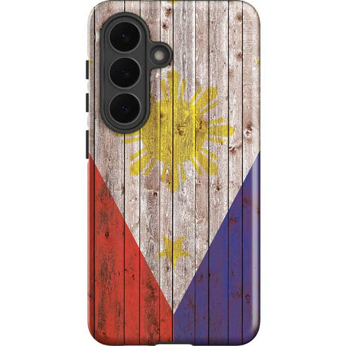 Philippines Flag Dark Wood Galaxy S26 Plus Impact Case