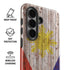 Philippines Flag Dark Wood Galaxy S26 Plus Impact Case