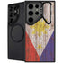 Philippines Flag Dark Wood Galaxy S26 Ultra Kickstand Case