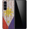 Philippines Flag Dark Wood Galaxy Z Fold5 5G Skin