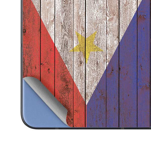 Philippines Flag Dark Wood Galaxy Z Fold5 5G Skin