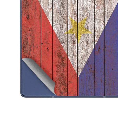 Philippines Flag Dark Wood Galaxy Z Fold6 Skin