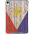 Philippines Flag Dark Wood iPad 11th Gen (2025) Clear Case
