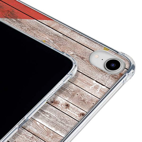 Philippines Flag Dark Wood iPad 11th Gen (2025) Clear Case