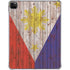 Philippines Flag Dark Wood iPad Pro 11in (2024) Clear Case
