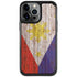 Philippines Flag Dark Wood iPhone Cases