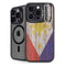 Philippines Flag Dark Wood iPhone 13 Pro Kickstand Case