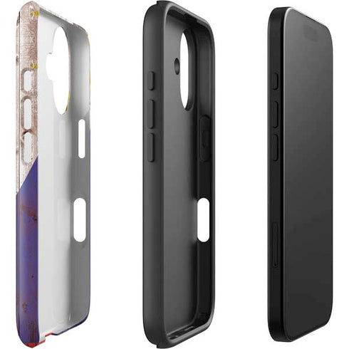 Philippines Flag Dark Wood iPhone 16 Impact Case