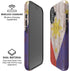 Philippines Flag Dark Wood iPhone 16 Plus Magsafe Impact Case