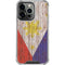 Philippines Flag Dark Wood iPhone 16 Pro Clear Case